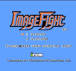 Image Fight title screen for NES